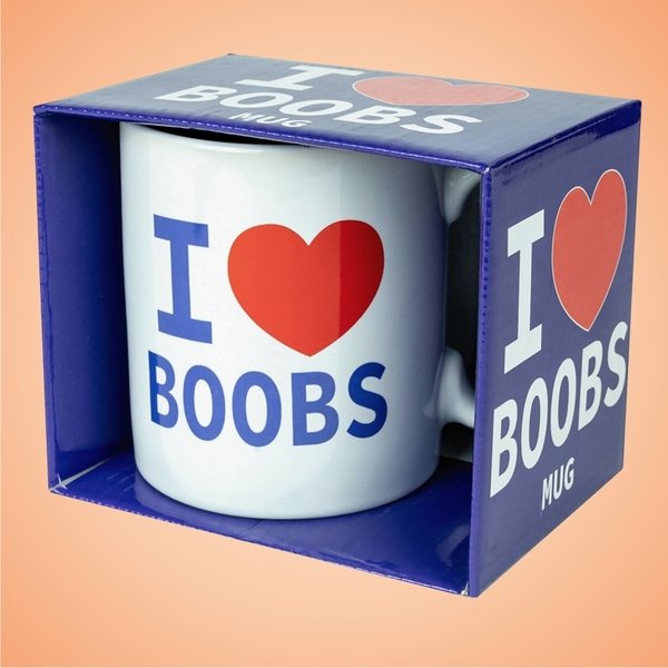 I ♥ BOOBS coffee mug