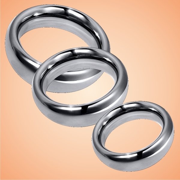 MALESATION Metal Ring Rounded Steel
