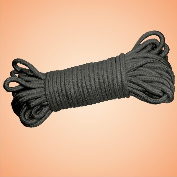 Fesselseil Baumwolle schwarz 20 m