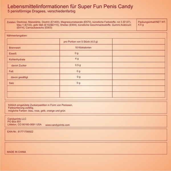 Super Fun Penis Candy mini