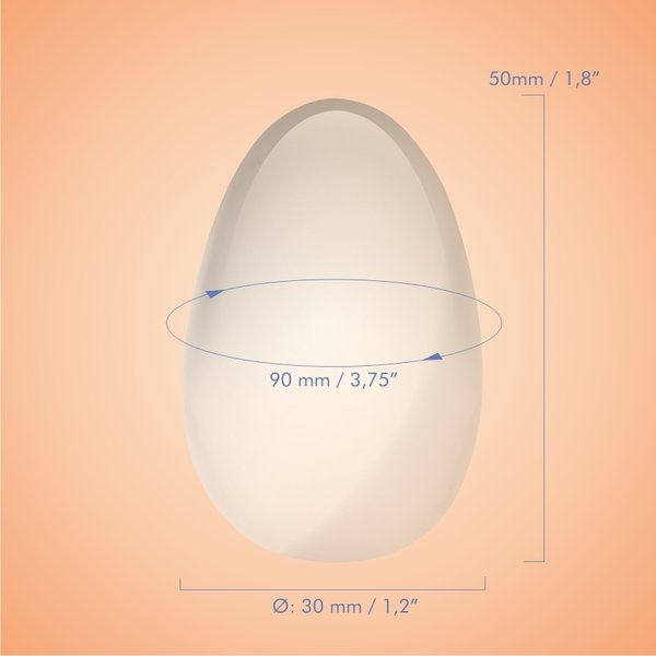 Yoni Egg aus Borsilikatglas